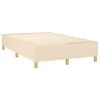 vidaXL Cama boxspring com colch&atilde;o 120x190 cm tecido cor creme