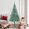 vidaXL &Aacute;rvore de Natal Artificial com 300 LEDs Verde 180 cm PVC e A&ccedil;o
