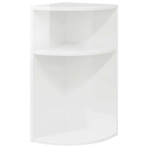 vidaXL Mesa de apoio Branco Brilhante 29,6 x 29,6 x 60 cm