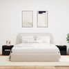 vidaXL Mesas de cabeceira c/ luzes LED 2 pcs 50x40x45 cm preto