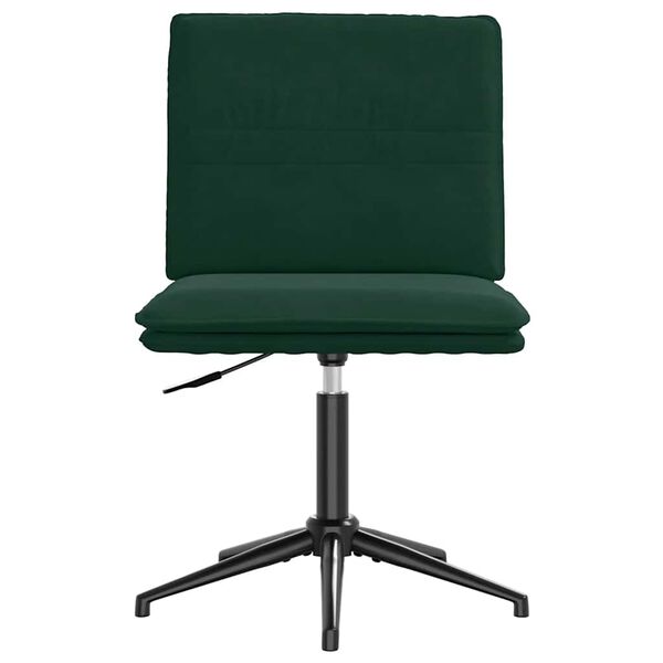 vidaXL Cadeiras de jantar 2 pcs veludo verde-escuro