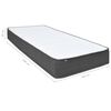 vidaXL Cama boxspring 200x200 cm tecido cinzento-escuro