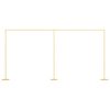 vidaXL Arco de Casamento Ouro 657 x 35 x 300 cm A&ccedil;o