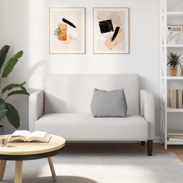 vidaXL Travesseiro para Costas Cinza Nuvem 45 x 20 x 35 cm tecido