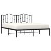 vidaXL Estrutura de cama com cabeceira 160x200 cm metal preto