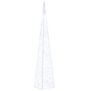 vidaXL Cone de ilumina&ccedil;&atilde;o decorativo c/ LEDs azuis acr&iacute;lico 60 cm