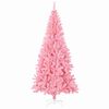 vidaXL &Aacute;rvore de Natal com 300 LEDs com suporte Rosa 240 cm PVC