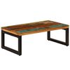vidaXL Mesa de centro 100x50x35 cm madeira recuperada maci&ccedil;a e a&ccedil;o