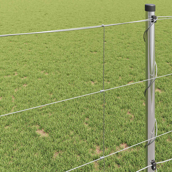 vidaXL Cerca de campo Prateado 50 x 1 m A&ccedil;o galvanizado