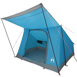 vidaXL Barraca de Camping com telhado Azul 282 x 225 x 154 cm tafet&aacute;