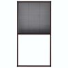 vidaXL Tela anti-insetos plissada p/ janela 80x160cm alum&iacute;nio castanho