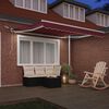 vidaXL Toldo retr&aacute;til autom&aacute;tico com luz LED 300x250 cm bord&ocirc;