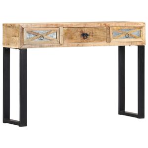 vidaXL Mesa consola 110x30x76 cm madeira de mangueira maci&ccedil;a