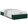 vidaXL Ottoman Bed Frame Sem Colch&atilde;o Verde Escuro 100x200 cm Veludo
