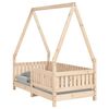 vidaXL Estrutura de cama infantil 70x140 cm pinho maci&ccedil;o
