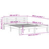 vidaXL Cama sem colch&atilde;o 160x200 cm madeira pinho maci&ccedil;o castanho-mel