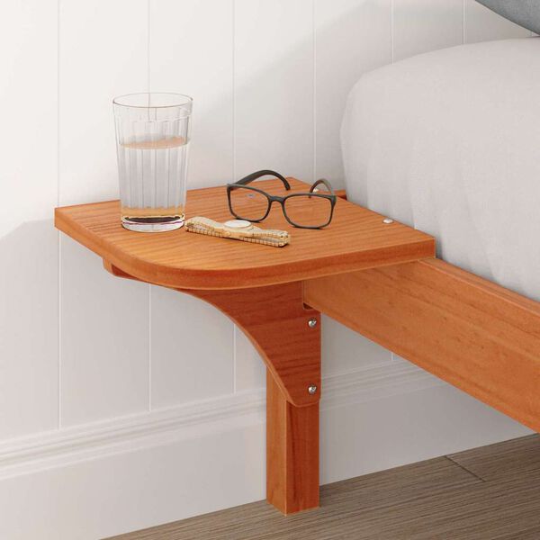 vidaXL Estrutura da Cama Marrom Cera 200 x 200 cm