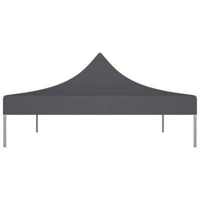 vidaXL Teto para tenda de festas 4x3 m 270 g/m² antracite