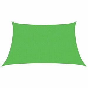 vidaXL Para-sol estilo vela 160 g/m&sup2; 3/4x2 m PEAD verde-claro