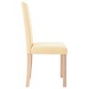 vidaXL Cadeiras de jantar 4 pcs tecido cor creme