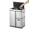 EKO Caixote do lixo c/ sensor Mirage Plus 1x30L + 2x15L prateado fosco