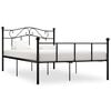 vidaXL Estrutura de cama 120x200 cm metal preto