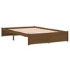 vidaXL Estrutura cama pequena de casal 120x190 cm madeira castanho-mel