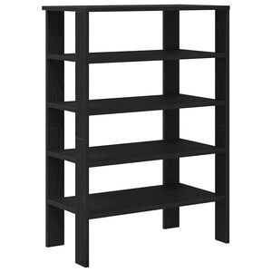 vidaXL Sapateira 61x32x87,5 cm derivados de madeira preto
