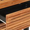 vidaXL Aparadores 2 pcs 60x34x75 cm madeira de ac&aacute;cia maci&ccedil;a