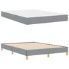vidaXL Cama Box com colch&atilde;o Cinzento-claro 140 x 190 cm tecido