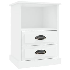vidaXL Mesa de cabeceira 43x36x60 cm branco