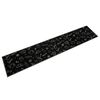 vidaXL Tapete de cozinha lav&aacute;vel 60x300 cm veludo padr&atilde;o morning preto