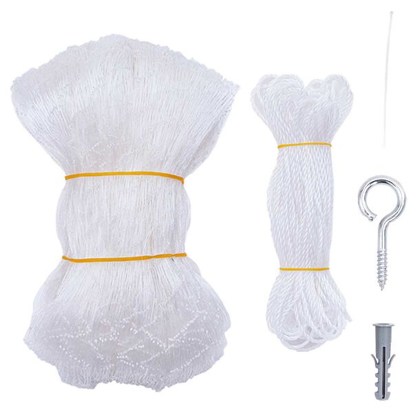 vidaXL Rede para gatos transparente 12x3 m Nylon