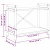 vidaXL Estante Carvalho Defumado 60 x 30 x 50 cm Madeira processada