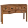 vidaXL Buffet Natural 110 x 35 x 75,5 cm Madeira de Teca S&oacute;lida