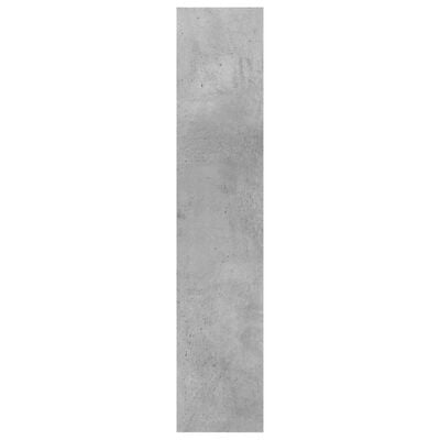 vidaXL Estante de parede 90x16x78 cm contraplacado cinzento cimento