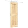 vidaXL Porta Deslizante 70 x 210 cm Natural e Branco