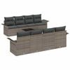 vidaXL Conjunto de Sof&aacute; de Jardim 9 unid. 8-N&uacute;mero de lugares Cinzeto