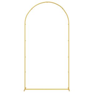 vidaXL Arco de Casamento Ouro 100 x 39 x 200 cm A&ccedil;o