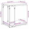 vidaXL Mesa Lateral Madeira antiga 50 x 35 x 52 cm Madeira processada