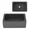 vidaXL Lavat&oacute;rio 45x30x15 cm pedra natural do rio preto