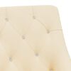 vidaXL Cadeiras de jantar girat&oacute;rias 2 pcs veludo cor creme