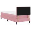 vidaXL Cama Box com colch&atilde;o com cabeceira Rosa 80 x 200 cm Veludo