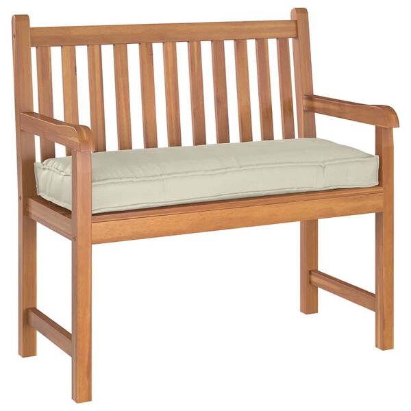 vidaXL Almofada Creme 100 x 40 x 8 cm Tecido Oxford