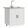vidaXL Arm&aacute;rio de Cozinha com porta Kalmar Branco 80 x 46 x 81,5 cm