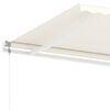 vidaXL Toldo autom&aacute;tico independente 600x350 cm cor creme