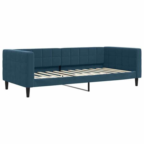 vidaXL Sof&aacute;-cama 90x200 cm veludo azul