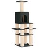 vidaXL &Aacute;rvore para gatos com postes de sisal Cinzento-Escuro 180 cm