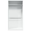 vidaXL Roupeiro 100x50x200 cm contraplacado branco