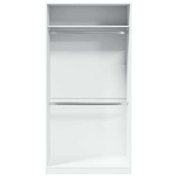 vidaXL Roupeiro 100x50x200 cm contraplacado branco